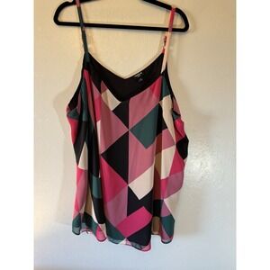 Torrid Size 3 Geometric Print Spaghetti Strap Camisole